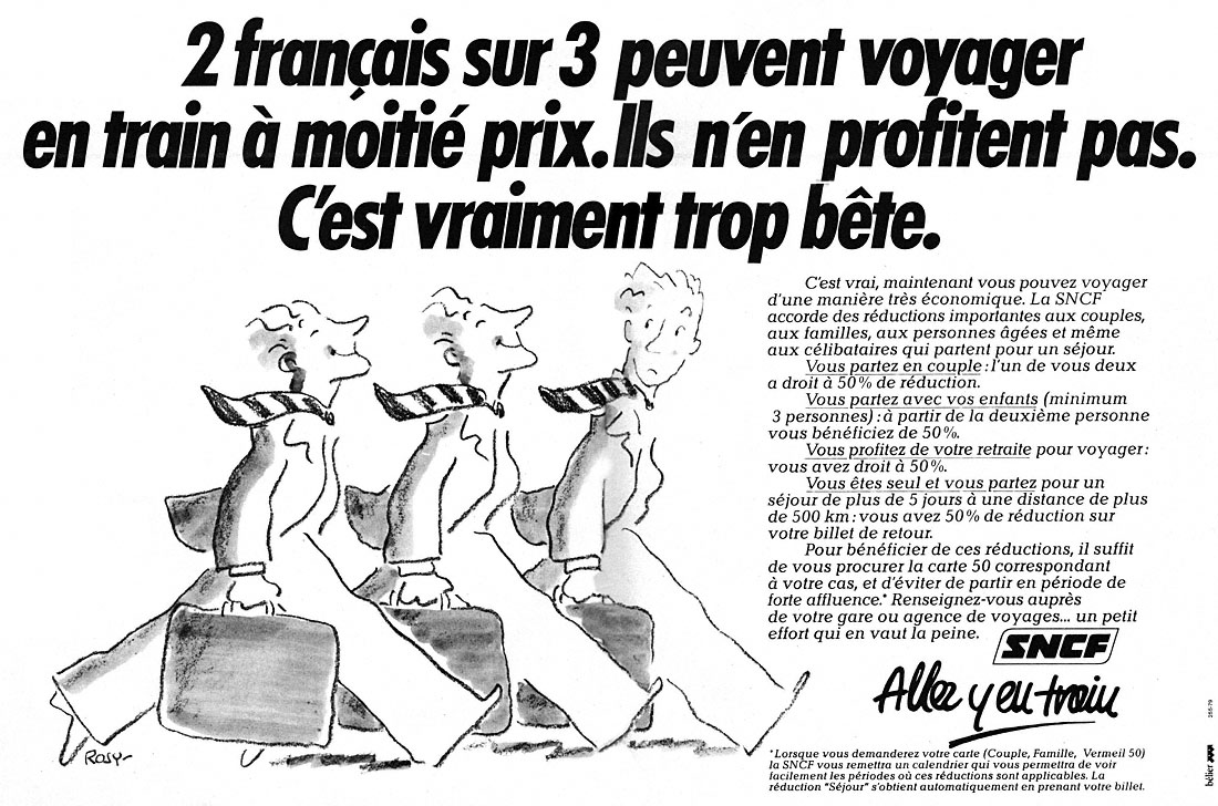 Publicit� Sncf 1979
