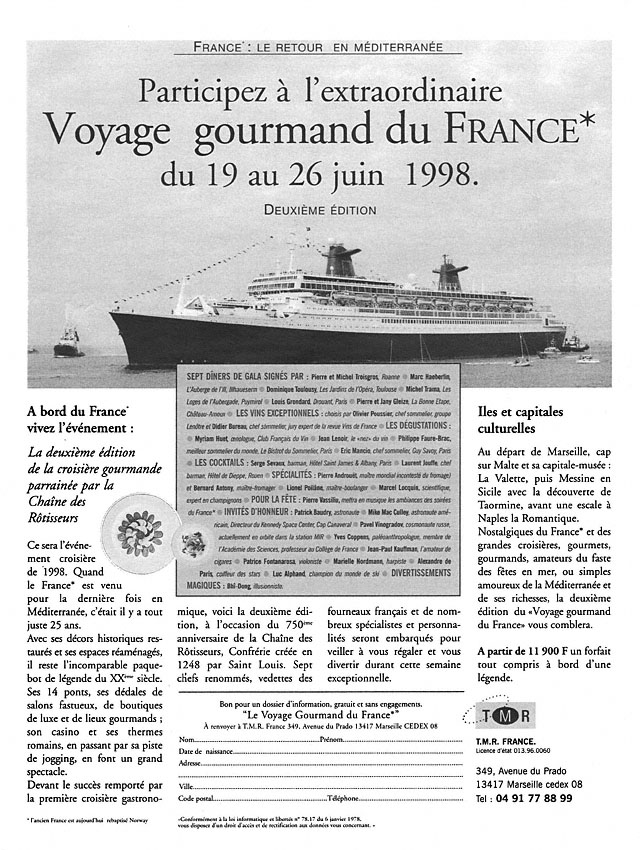 Publicit� Tmr 1998