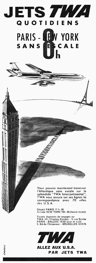 Publicit� Twa 1960