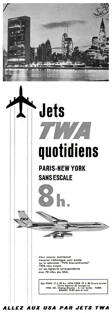 Publicit� Twa 1960