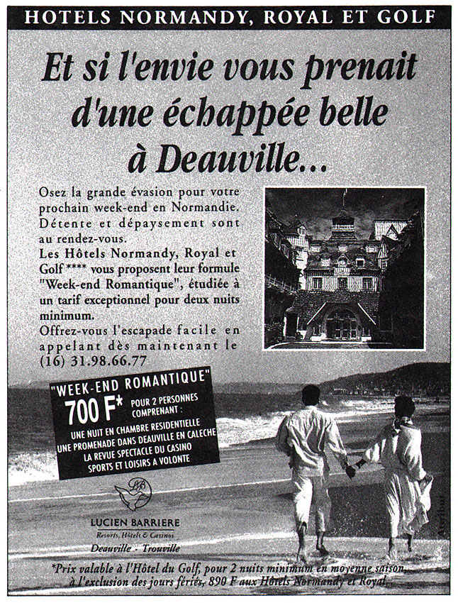 Publicit� ZDiversHotels 1993