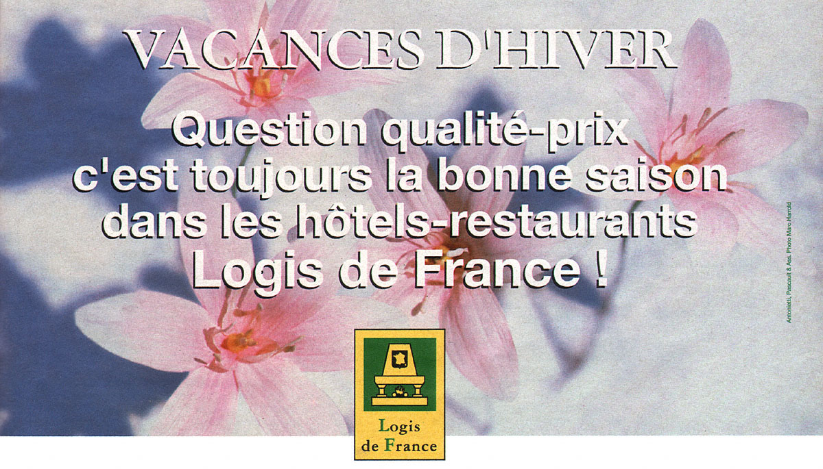 Publicit� ZDiversHotels 1993