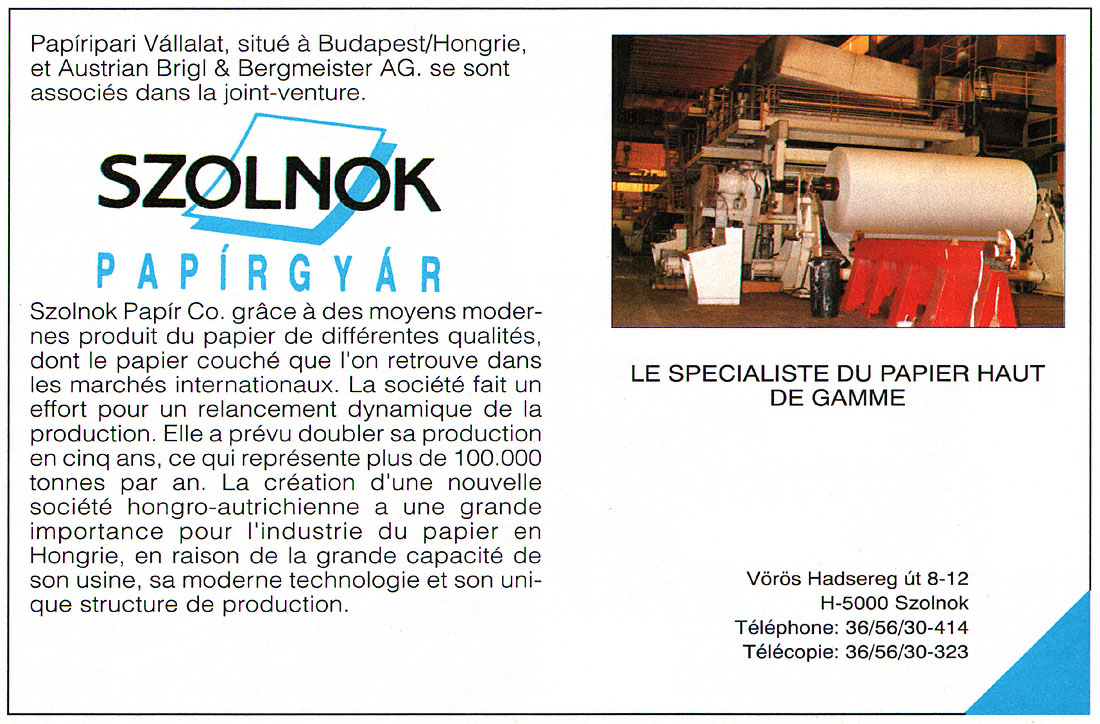 Publicit� Industrie 1992