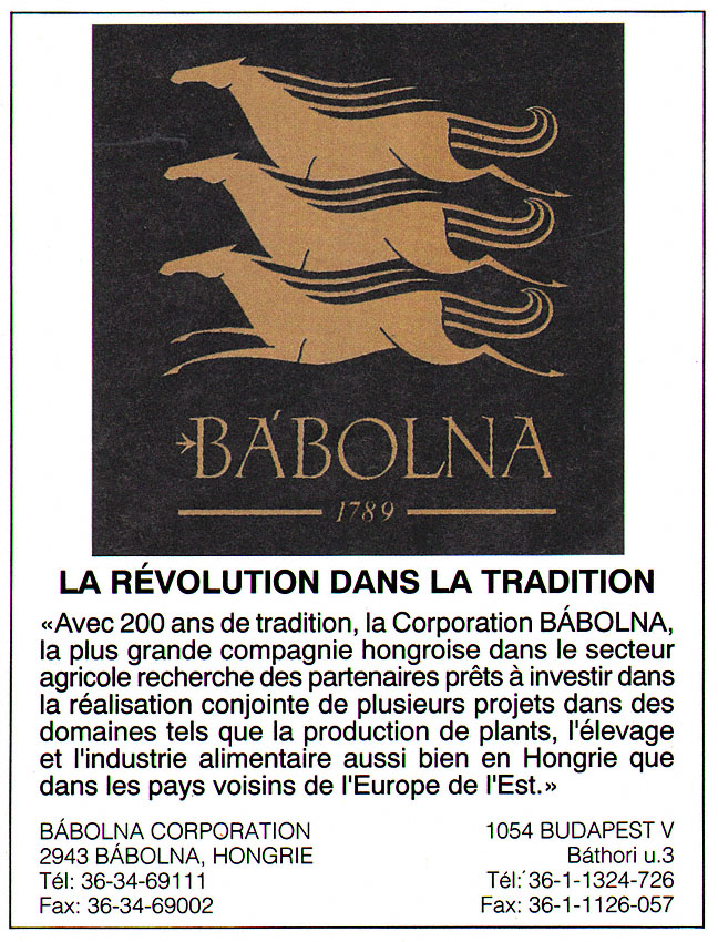 Publicit� Industrie 1992